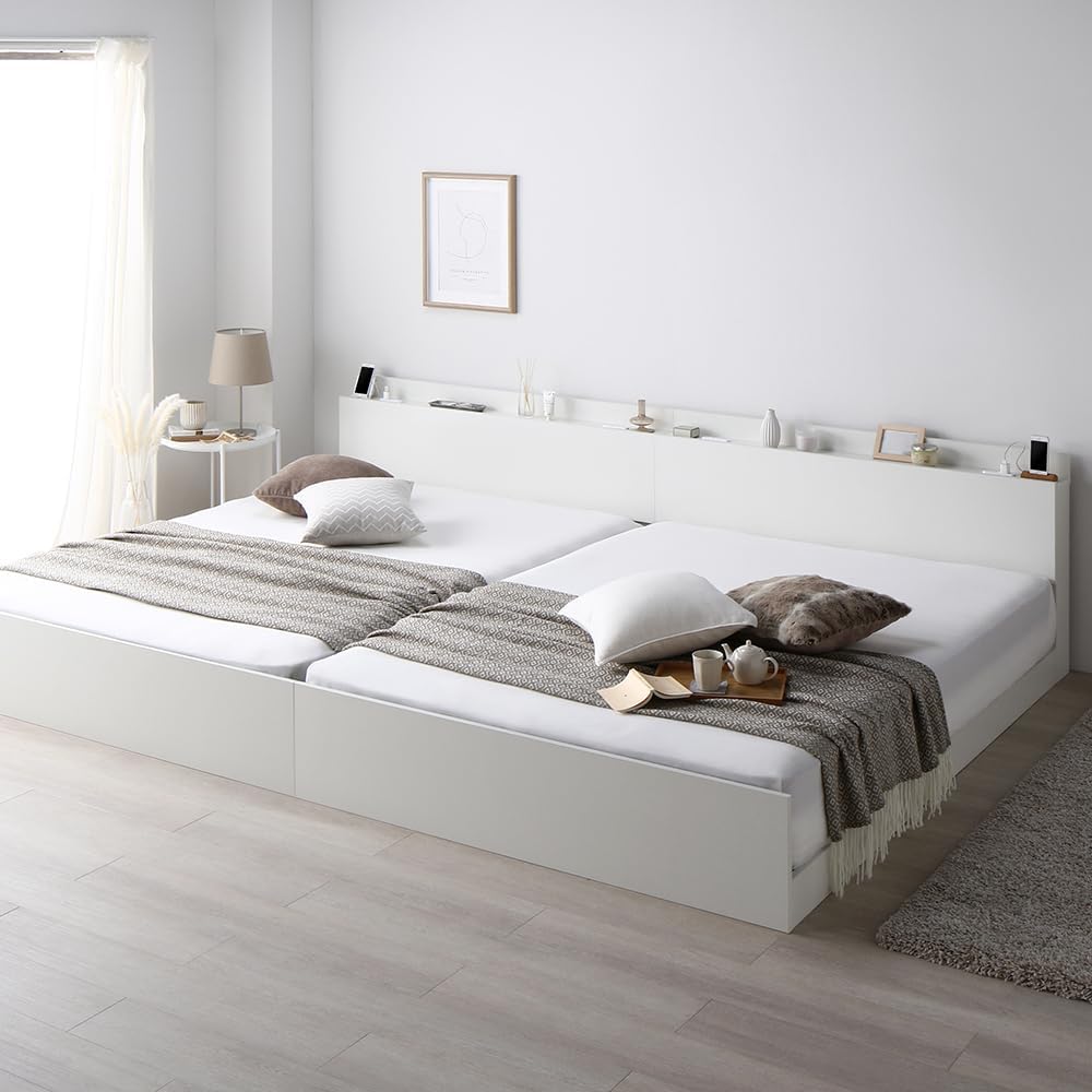 RASIK ベッド ワイドキング280(ダブル+ダブル) 2層ポケット